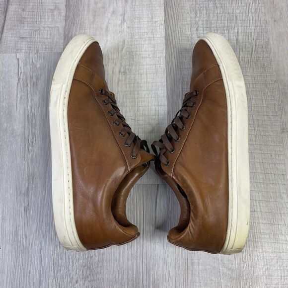 Thursday Everyday Handmade Shoes Mens 12 Brown Leather Lace Up Casual Luxury F - Picture 9 of 10